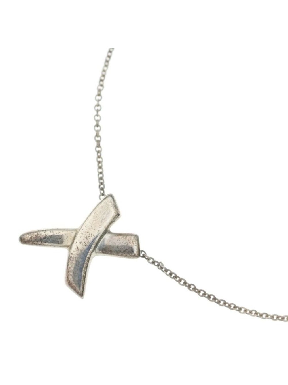 Tiffany & Co Paloma Picasso Kiss Necklace Silver